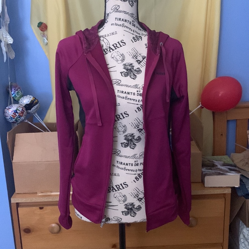 Reebok Purple Zip-Up Hoodie - Picture 2 of 6
